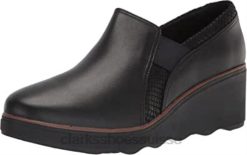 intérêt en cuir noir combi mocassins mazy seabury pour femmes clarks femmes N6R8B1896 Clarks combi d'intérêt en cuir noir