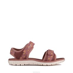 marée de surf k clarks rose poussiéreux enfants N6R8B3797 Clarks rose poussiéreux