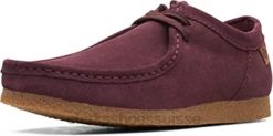 mocassin clarks shacre ii run en daim bordeaux pour hommes Hommes N6R8B1915 Clarks daim bordeaux