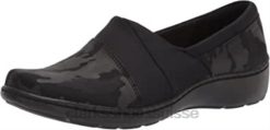 mocassin cora chiné pour femme clarks black Interest femmes N6R8B957 Clarks intérêt noir