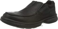 mocassins bradley gratuits en cuir foulonné noir pour hommes clarks Hommes N6R8B2196 Clarks cuir foulonné noir