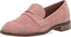 mocassins clarks en daim rose pour femmes Trish Rose femmes N6R8B1432 Clarks daim rose
