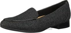mocassins Clarks Girl's Un Blush Ease en tweed gris enfants N6R8B2376 Clarks tweed gris