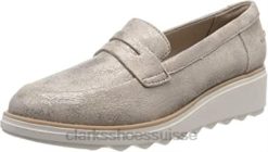 mocassins sharon ranch pen ny pour femmes beige étain clarks femmes N6R8B1462 Clarks étain beige