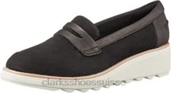 mocassins sharon ranch pour femme noir clarks femmes N6R8B1902 Clarks noir