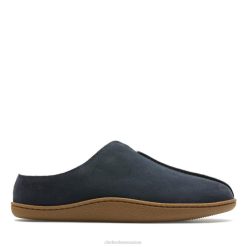 mule maison en daim bleu marine clarks en daim bleu marine Hommes N6R8B5535 Clarks daim bleu marine