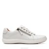 Nalle dentelle cuir blanc Clarks cuir blanc femmes N6R8B5103 Clarks cuir blanc