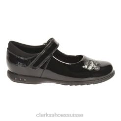 noir verni clarks trixi candy inf e fit enfants N6R8B4667 Clarks vernis noir