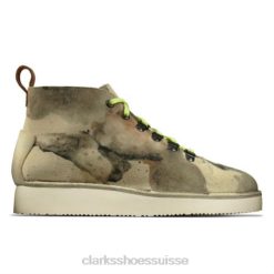 Off White Camo Nala Randonnée Clarks unisexe N6R8B4156 Clarks camouflage blanc cassé