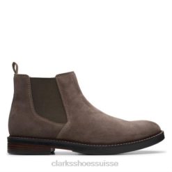 paulson en daim taupe up clarks Hommes N6R8B4364 Clarks daim taupe