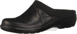 sabots sashlyn pour femme clarks cuir noir femmes N6R8B2765 Clarks Cuir noir