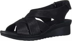 sandale compensée caddell jena pour femme noir clarks femmes N6R8B2918 Clarks noir