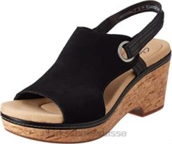sandale giselle sea pour femme noir sde clarks femmes N6R8B2350 Clarks côté noir