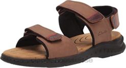 sandale hapsford creek pour hommes en cuir beige clarks Hommes N6R8B1860 Clarks cuir beige