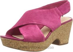 sandales à bride cheville femme clarks roses 261479264 femmes N6R8B1819 Clarks