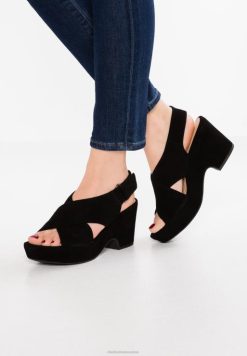 sandales à plateforme clarks maritsa lara noires unisexe N6R8B6915 Clarks noir