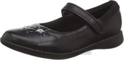 sandales clarks noires etch spark k à bout fermé pour fille enfants N6R8B531 Clarks cuir noir cuir noir