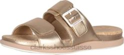sandales de soleil clarks step june pour femmes en or rose femmes N6R8B483 Clarks or rose