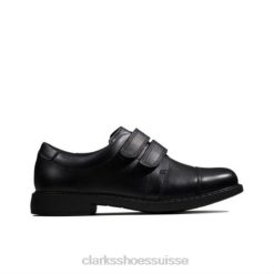 scala skye inf f fit clarks enfants N6R8B4869 Clarks Cuir noir