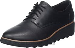 Sharon Noel Oxford pour femme Clarks Noir femmes N6R8B1558 Clarks noir