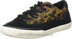 sneaker aceley lace en daim léopard pour femme Clarks femmes N6R8B2056 Clarks daim léopard