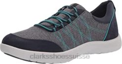 sneaker adella holly clarks en textile bleu marine pour femmes femmes N6R8B2539 Clarks textile marine