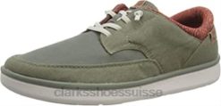 sneaker basse cantal homme olive combi clarks Hommes N6R8B2542 Clarks combi olive