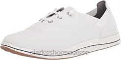 sneaker Breeze Ave pour femmes en toile blanche Clarks femmes N6R8B1646 Clarks