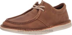 sneaker forge run en cuir marron clair pour hommes Hommes N6R8B2200 Clarks cuir beige