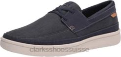 sneaker homme dentelle cantal clarks bleu Hommes N6R8B2623 Clarks bleu