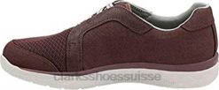 sneaker mckella morris pour femmes en nubuck synthétique aubergine Clarks femmes N6R8B3 Clarks nubuck synthétique aubergine