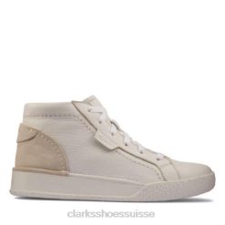 tasse artisanale hi clarks cuir blanc unisexe N6R8B4341 Clarks cuir blanc