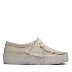 tasse clarks wallabee femmes N6R8B3000 Clarks nubuck blanc