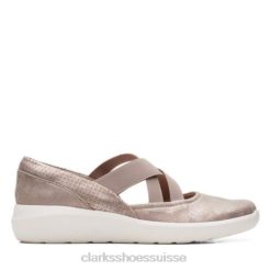 taupe métallisé kayleigh cove clarks femmes N6R8B3964 Clarks taupe métallisé