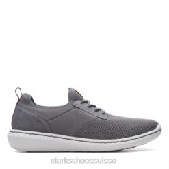 textile gris clarks step urban low Hommes N6R8B4467 Clarks textile gris