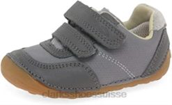 ti ny dusk t baskets basses clarks gris (grey combi gray combi) enfants N6R8B181 Clarks