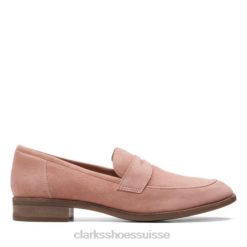 trish rose clarks en daim rose femmes N6R8B3950 Clarks daim rose