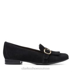 un blush fame clarks daim noir femmes N6R8B4029 Clarks Suède noir