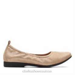 un darcey vibe clarks or métallisé femmes N6R8B3999 Clarks or métallisé