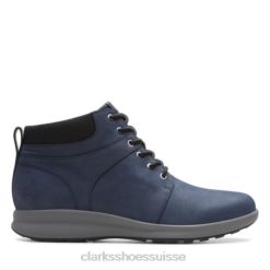 un ornement walk clarks marine nubuck unisexe N6R8B4181 Clarks nubuck bleu marine
