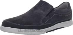vulcan remus mocassins en daim bleu pour hommes chaussures clarks Hommes N6R8B2900 Clarks