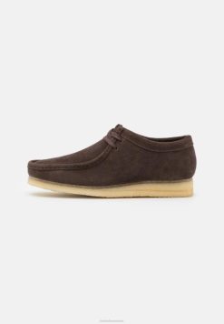 wallabee chaussures à lacets décontractées clarks marron foncé unisexe N6R8B7133 Clarks marron foncé