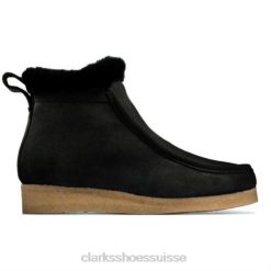 wallabee frost clarks noir sde unisexe N6R8B4165 Clarks côté noir