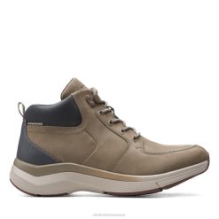 wave 20 hi sage combi sage combi clarks Hommes N6R8B5718 Clarks combinaison sauge