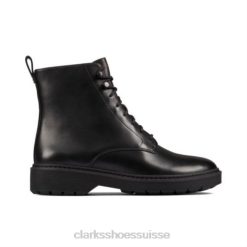 witcombe hi 2 clarks cuir noir unisexe N6R8B4149 Clarks Cuir noir